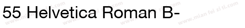 55 Helvetica Roman B字体转换